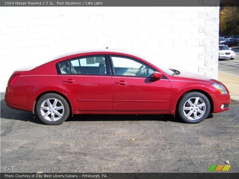 Red Opulence / Cafe Latte 2004 Nissan Maxima 3.5 SL