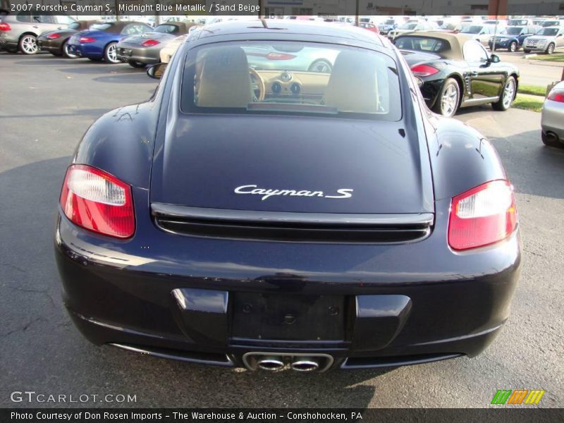 Midnight Blue Metallic / Sand Beige 2007 Porsche Cayman S