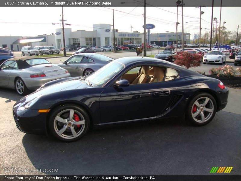 Midnight Blue Metallic / Sand Beige 2007 Porsche Cayman S