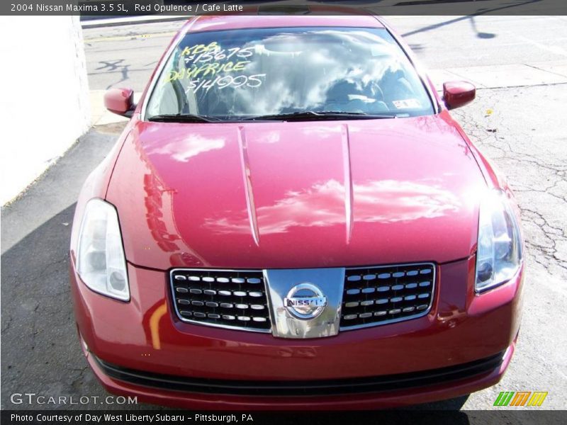 Red Opulence / Cafe Latte 2004 Nissan Maxima 3.5 SL