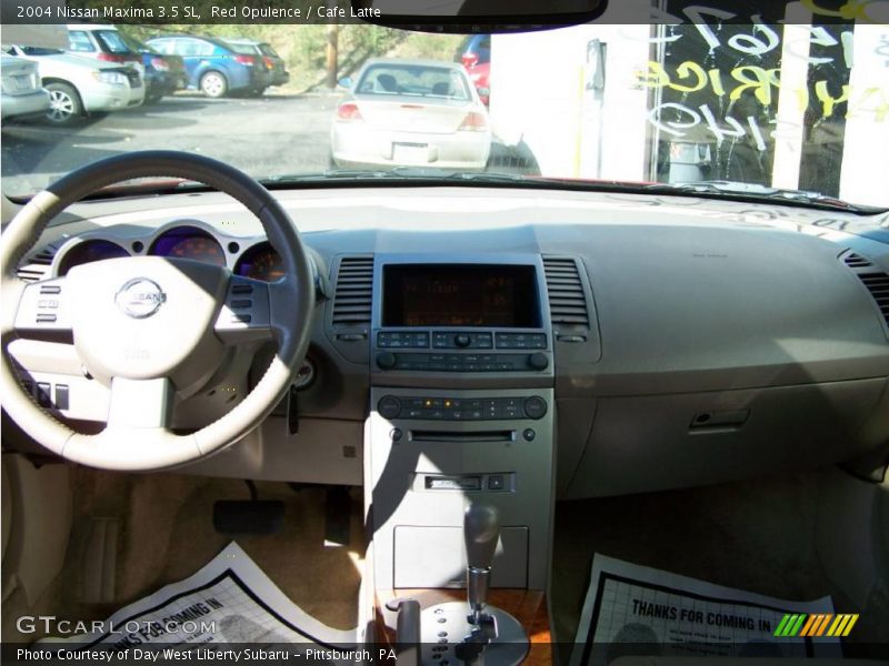 Red Opulence / Cafe Latte 2004 Nissan Maxima 3.5 SL