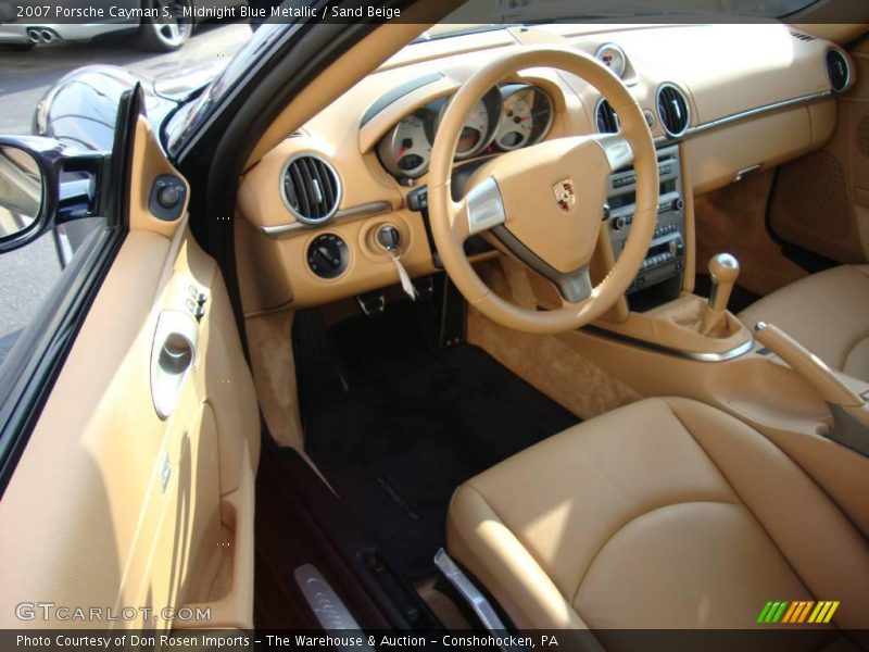 Midnight Blue Metallic / Sand Beige 2007 Porsche Cayman S