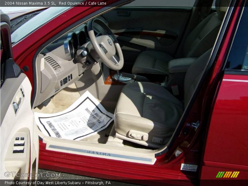 Red Opulence / Cafe Latte 2004 Nissan Maxima 3.5 SL