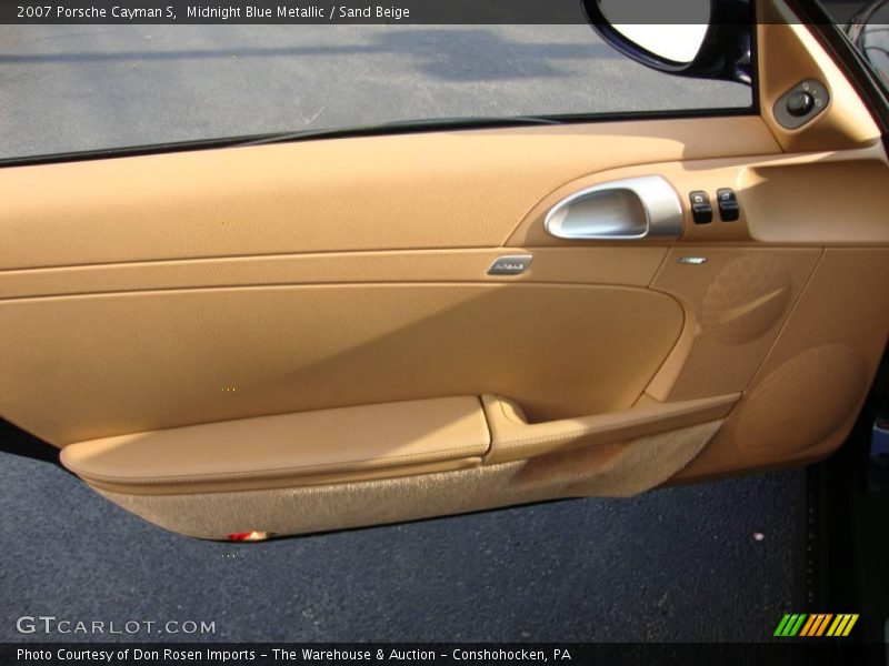 Midnight Blue Metallic / Sand Beige 2007 Porsche Cayman S