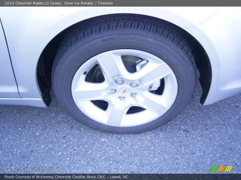 Silver Ice Metallic / Titanium 2010 Chevrolet Malibu LS Sedan