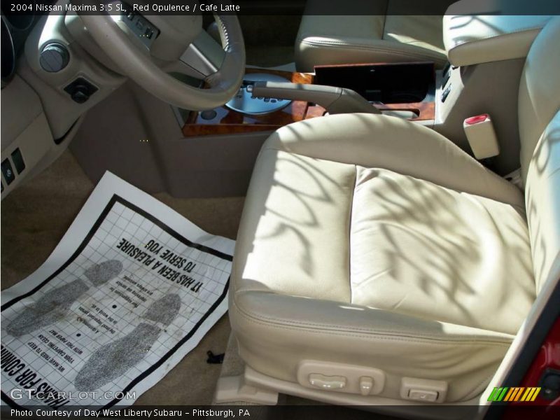 Red Opulence / Cafe Latte 2004 Nissan Maxima 3.5 SL