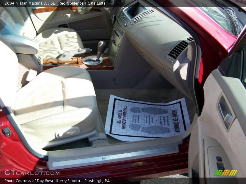Red Opulence / Cafe Latte 2004 Nissan Maxima 3.5 SL