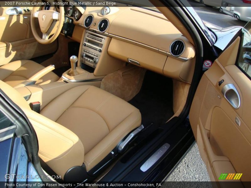 Midnight Blue Metallic / Sand Beige 2007 Porsche Cayman S