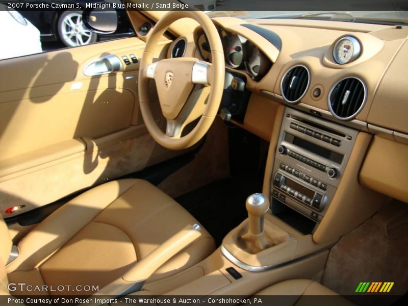 Midnight Blue Metallic / Sand Beige 2007 Porsche Cayman S