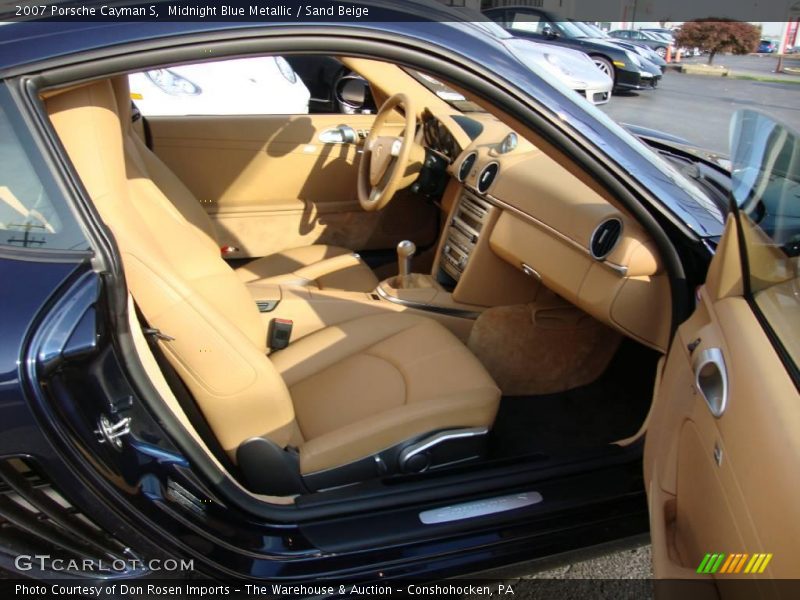 Midnight Blue Metallic / Sand Beige 2007 Porsche Cayman S