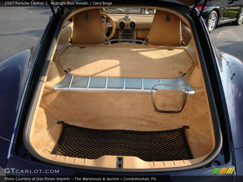 Midnight Blue Metallic / Sand Beige 2007 Porsche Cayman S