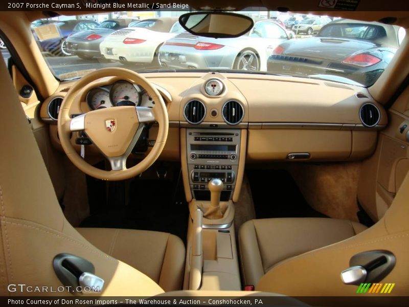 Midnight Blue Metallic / Sand Beige 2007 Porsche Cayman S