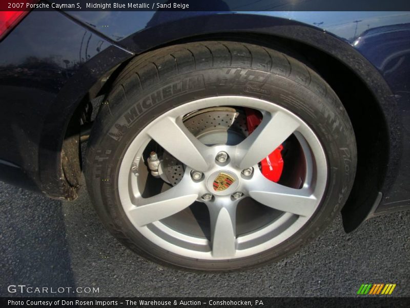 Midnight Blue Metallic / Sand Beige 2007 Porsche Cayman S