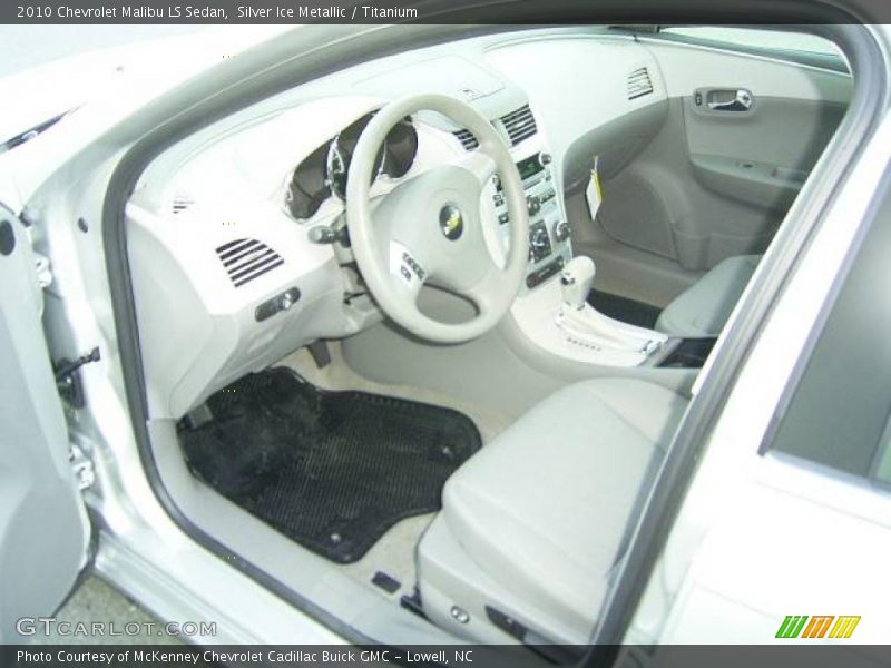 Silver Ice Metallic / Titanium 2010 Chevrolet Malibu LS Sedan