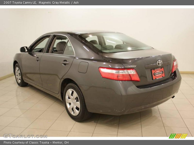 Magnetic Gray Metallic / Ash 2007 Toyota Camry LE