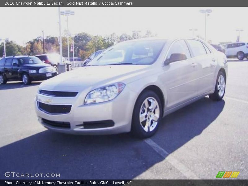 Gold Mist Metallic / Cocoa/Cashmere 2010 Chevrolet Malibu LS Sedan