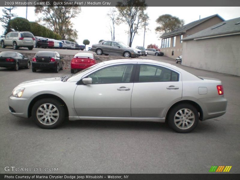 Quick Silver Pearl / Medium Gray 2009 Mitsubishi Galant ES