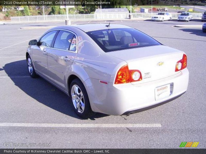 Gold Mist Metallic / Cocoa/Cashmere 2010 Chevrolet Malibu LS Sedan
