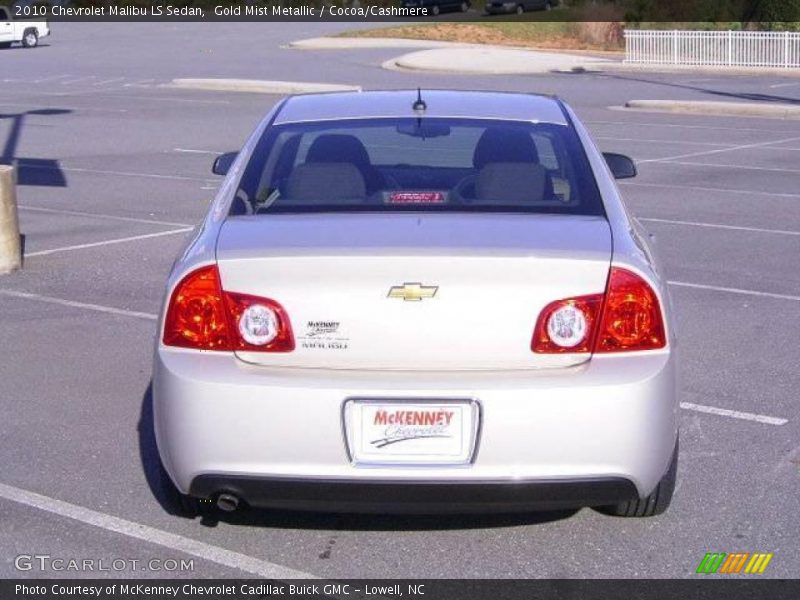 Gold Mist Metallic / Cocoa/Cashmere 2010 Chevrolet Malibu LS Sedan