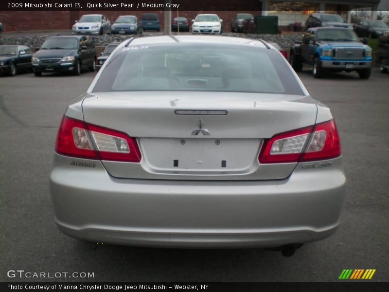 Quick Silver Pearl / Medium Gray 2009 Mitsubishi Galant ES