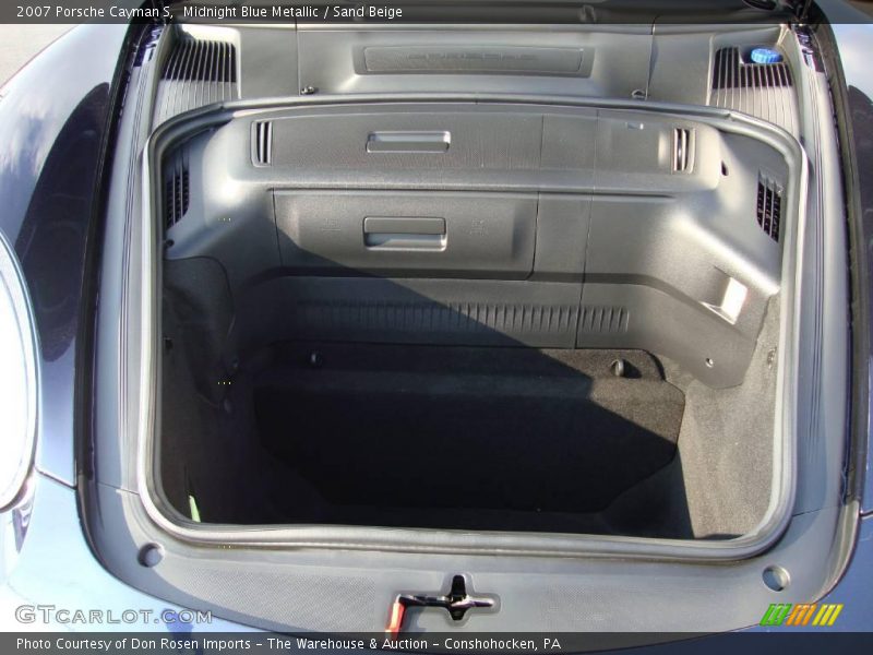 Midnight Blue Metallic / Sand Beige 2007 Porsche Cayman S