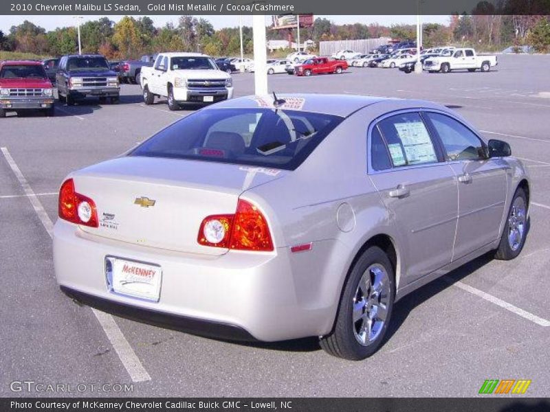 Gold Mist Metallic / Cocoa/Cashmere 2010 Chevrolet Malibu LS Sedan