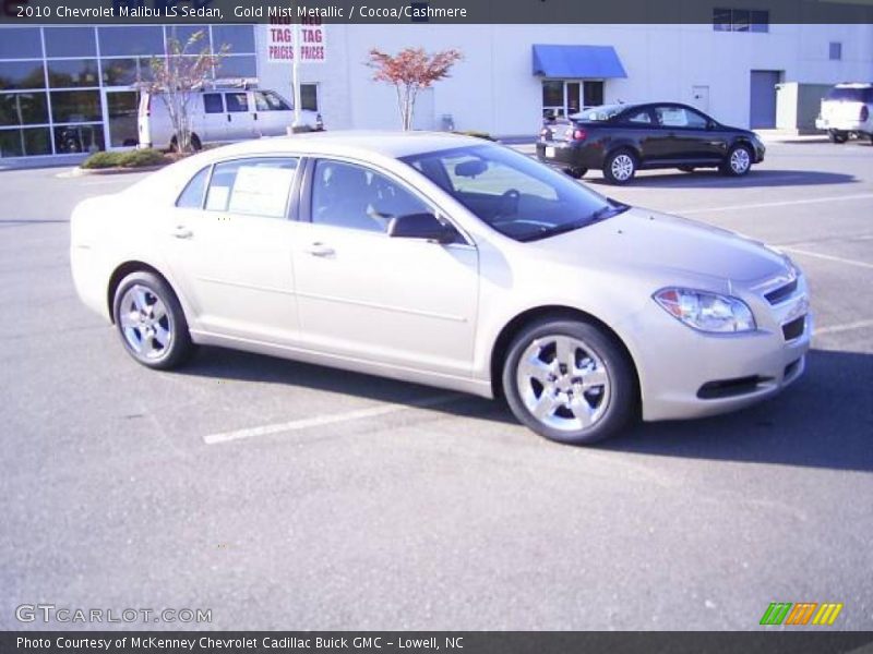 Gold Mist Metallic / Cocoa/Cashmere 2010 Chevrolet Malibu LS Sedan