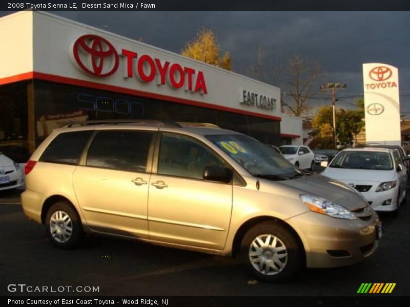 Desert Sand Mica / Fawn 2008 Toyota Sienna LE