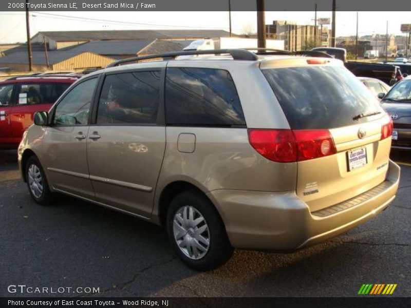 Desert Sand Mica / Fawn 2008 Toyota Sienna LE