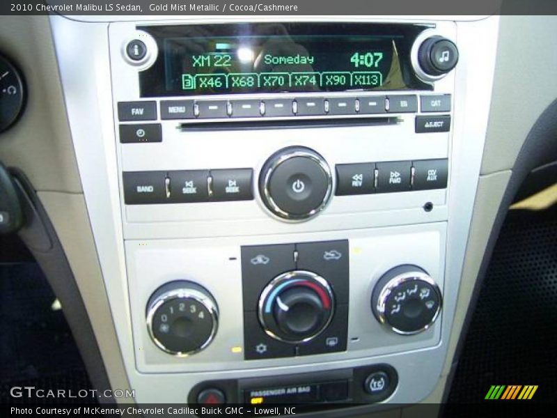 Gold Mist Metallic / Cocoa/Cashmere 2010 Chevrolet Malibu LS Sedan