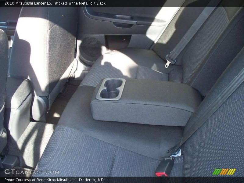 Wicked White Metallic / Black 2010 Mitsubishi Lancer ES
