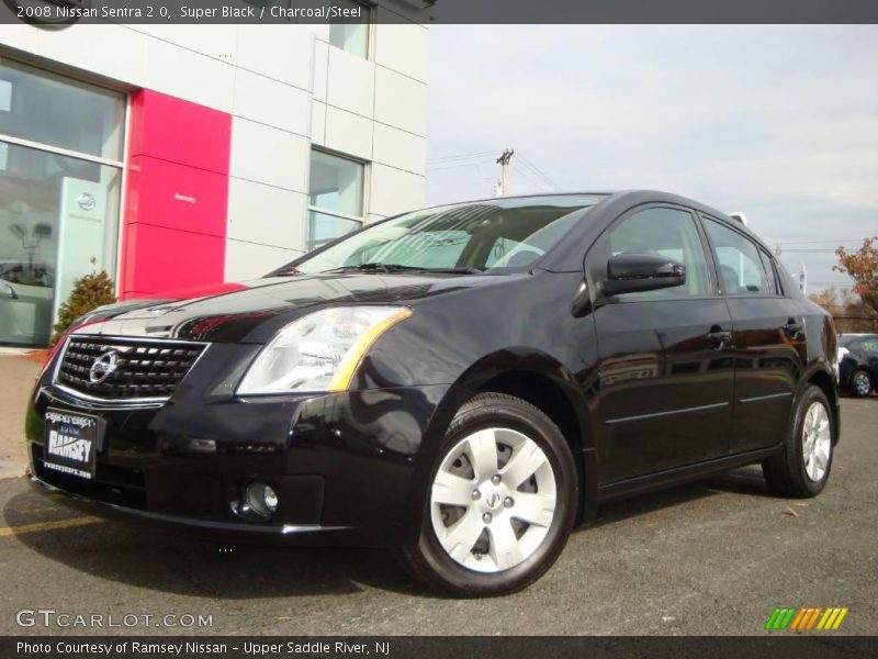 Super Black / Charcoal/Steel 2008 Nissan Sentra 2.0