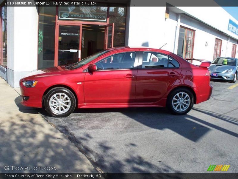 Rally Red Metallic / Black 2010 Mitsubishi Lancer ES