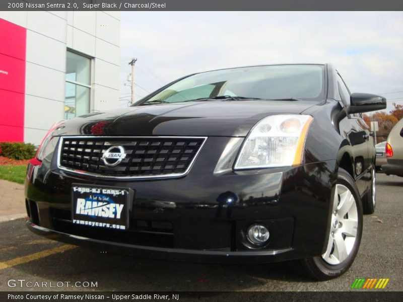Super Black / Charcoal/Steel 2008 Nissan Sentra 2.0
