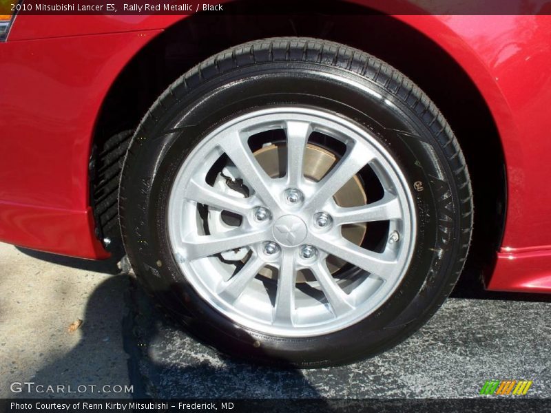 Rally Red Metallic / Black 2010 Mitsubishi Lancer ES