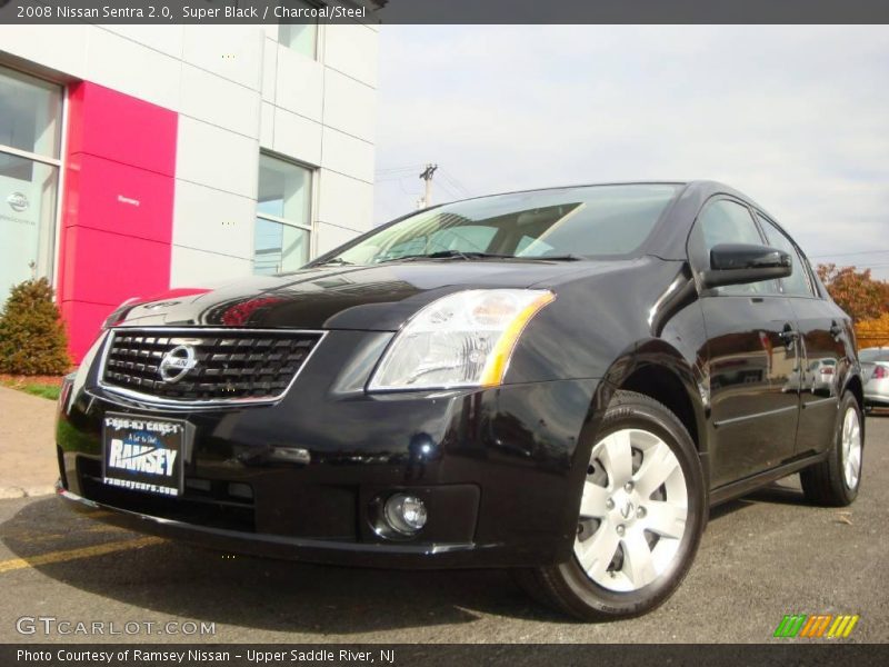 Super Black / Charcoal/Steel 2008 Nissan Sentra 2.0