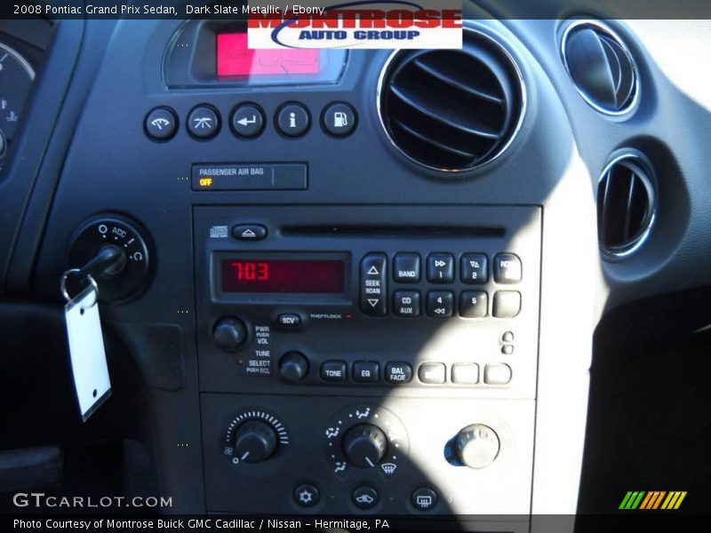 Dark Slate Metallic / Ebony 2008 Pontiac Grand Prix Sedan