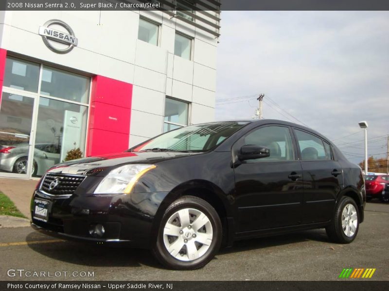 Super Black / Charcoal/Steel 2008 Nissan Sentra 2.0