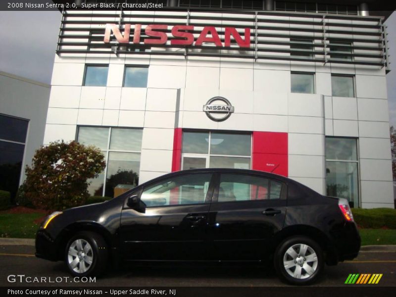 Super Black / Charcoal/Steel 2008 Nissan Sentra 2.0