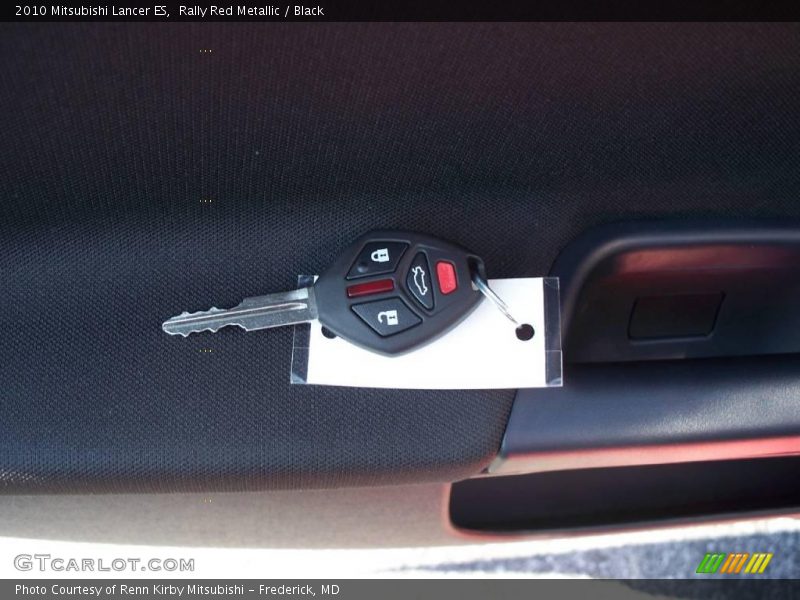 Rally Red Metallic / Black 2010 Mitsubishi Lancer ES