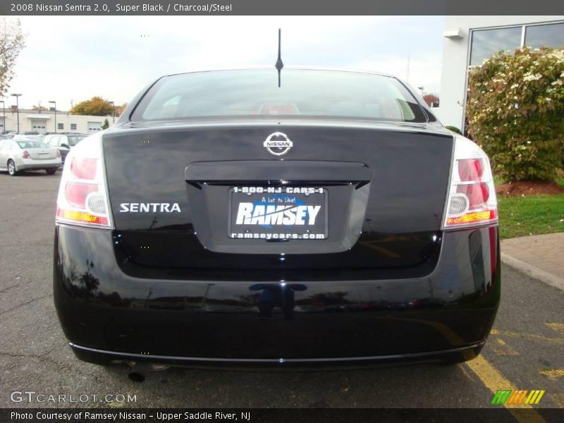 Super Black / Charcoal/Steel 2008 Nissan Sentra 2.0