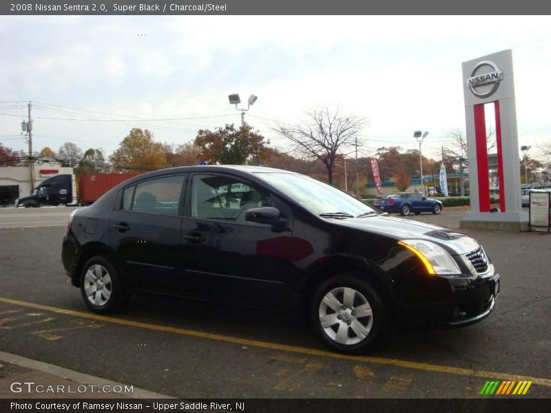 Super Black / Charcoal/Steel 2008 Nissan Sentra 2.0