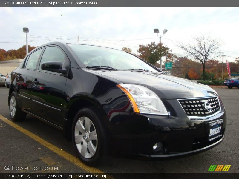 Super Black / Charcoal/Steel 2008 Nissan Sentra 2.0