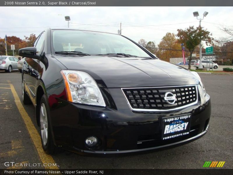 Super Black / Charcoal/Steel 2008 Nissan Sentra 2.0