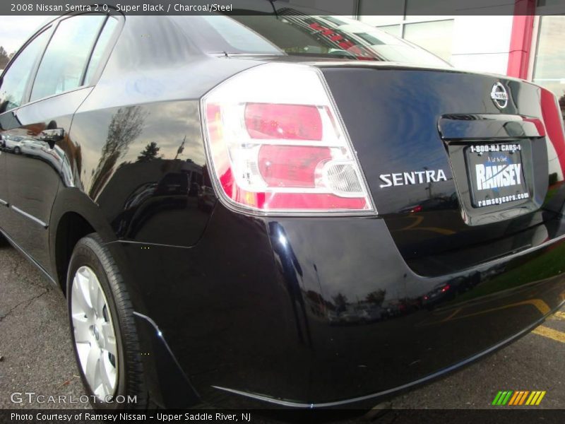 Super Black / Charcoal/Steel 2008 Nissan Sentra 2.0