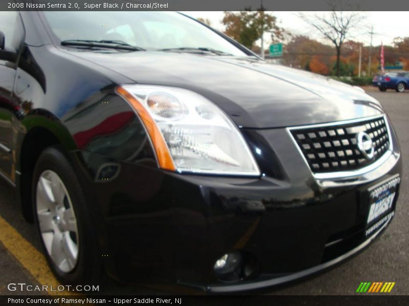 Super Black / Charcoal/Steel 2008 Nissan Sentra 2.0