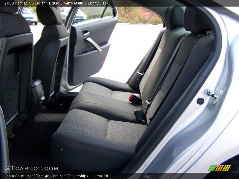 Liquid Silver Metallic / Ebony Black 2008 Pontiac G6 Sedan