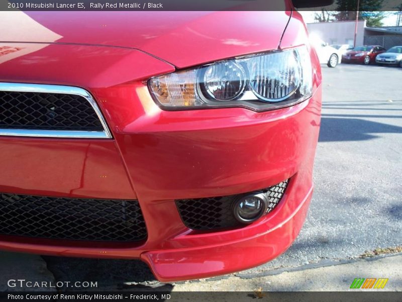 Rally Red Metallic / Black 2010 Mitsubishi Lancer ES