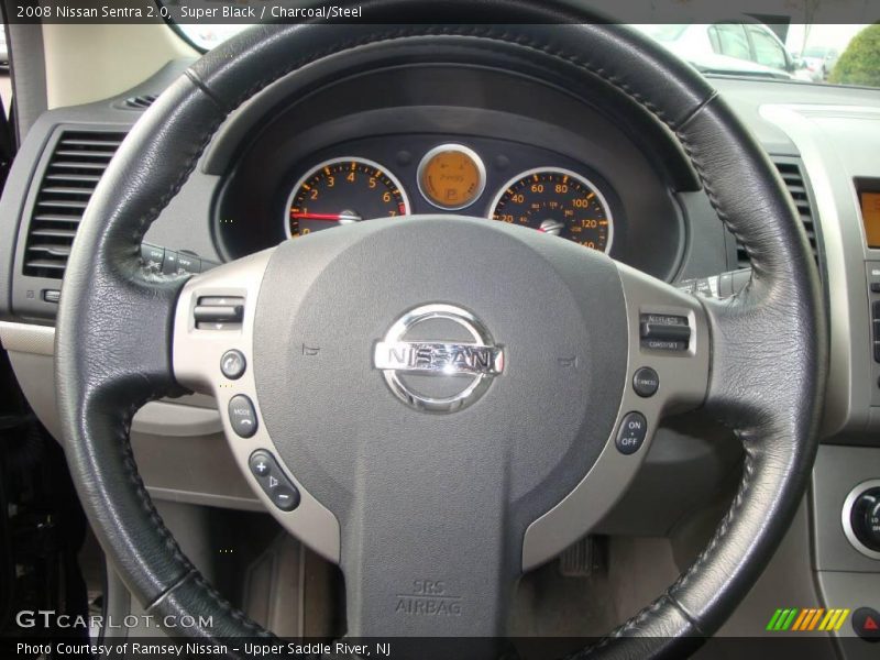 Super Black / Charcoal/Steel 2008 Nissan Sentra 2.0