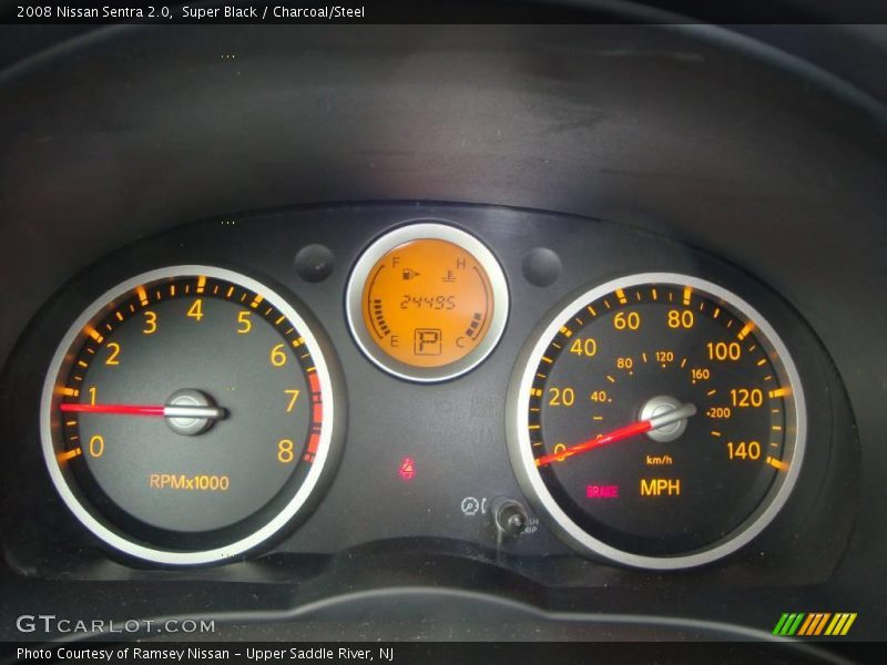 Super Black / Charcoal/Steel 2008 Nissan Sentra 2.0
